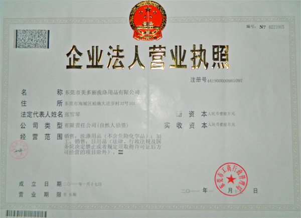 企业法人营业执照